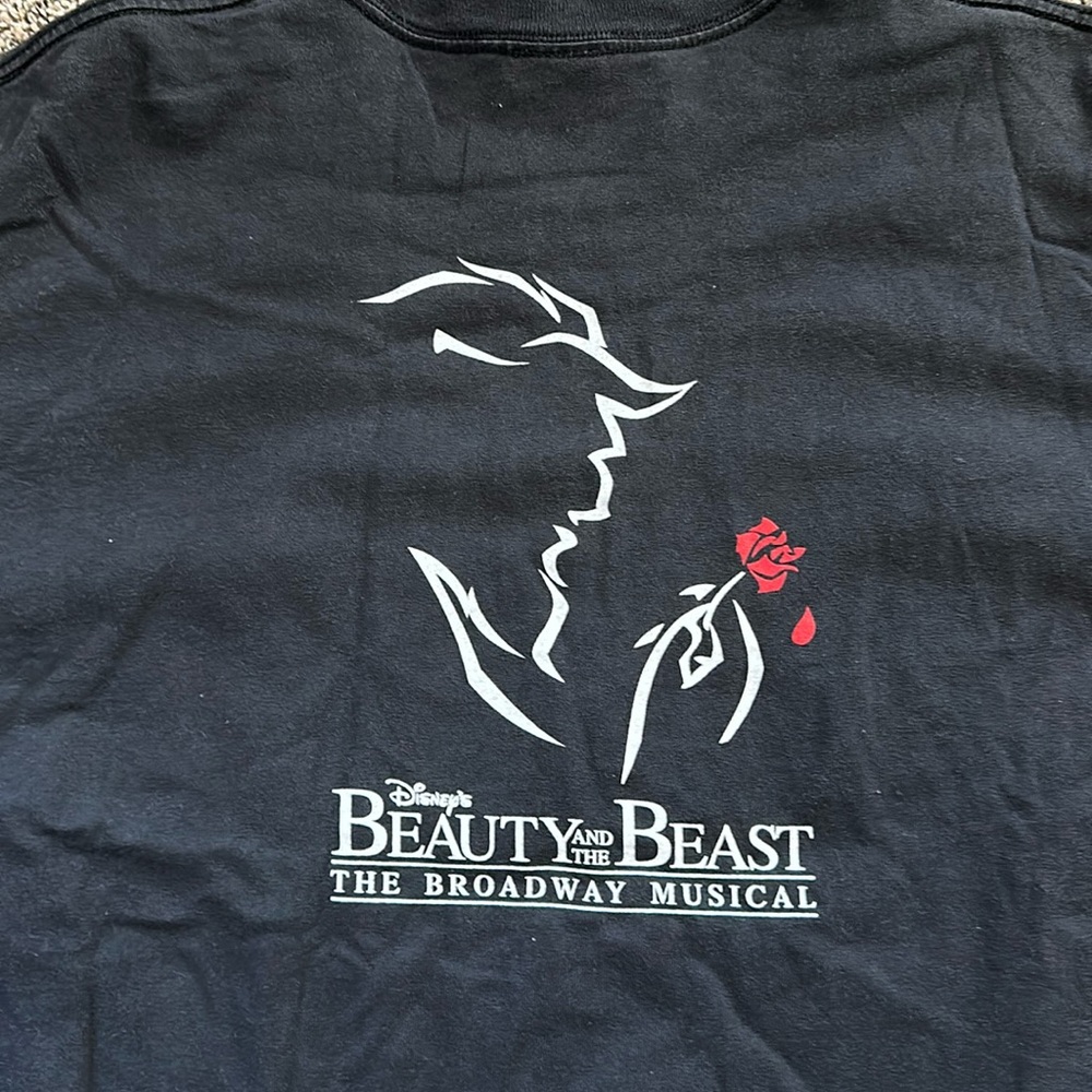 Disney Beauty and the Beast-“The Broadway  Musical” T -Shirt Size L